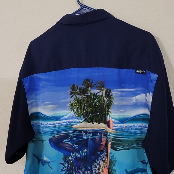 Rietveld USA Hawaiian Shirt - Navy - Large - Picture 13 of 16